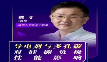 【會議報告】清華大學魏飛：導電劑與多孔碳對硅碳負極性能影響
